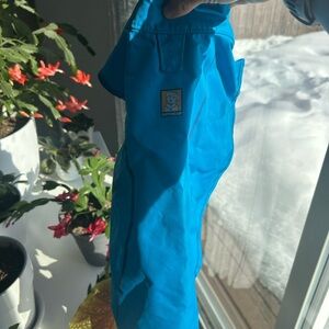 Ruffwear Teal Blue Dog Jacket with Reflective Trim